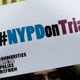 A stop-and-frisk protester holds up a sign. (Allison Joyce/Getty Images)